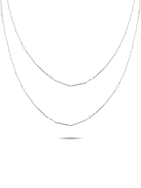 Diamant colier Lb Exclusive argintiu