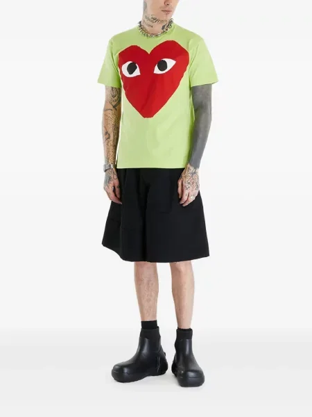 Тениска Comme Des Garçons Play зелено