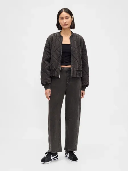 Pantaloni de trening Gap negru