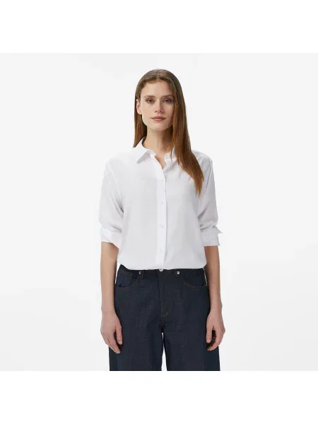 Lacoste Koszula Slim Fit biała