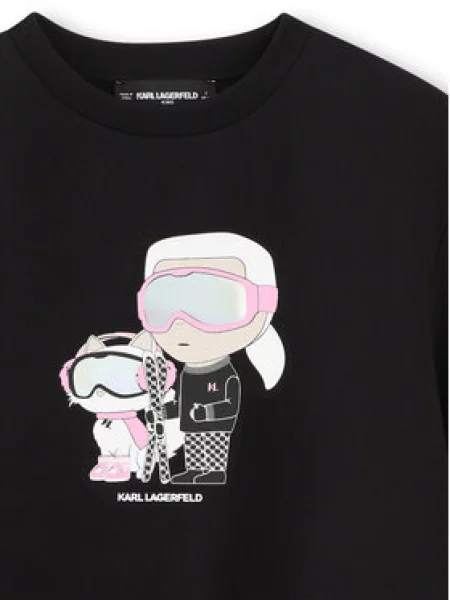Karl Lagerfeld Kids Pulóver S fekete