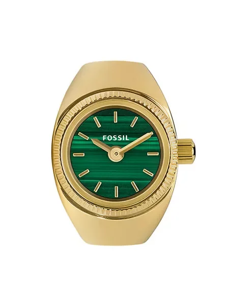 Fossil ceas femei auriu verde