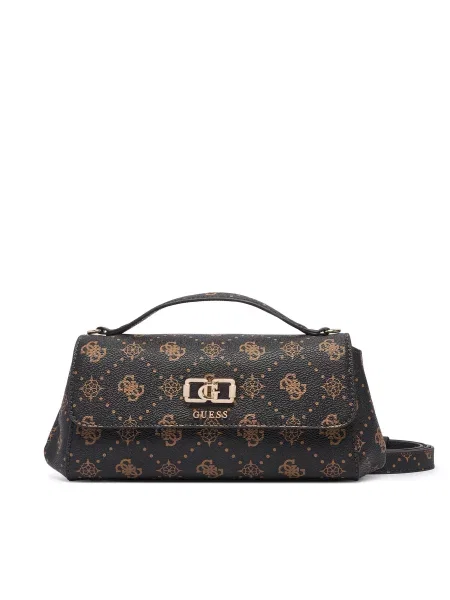 Torbica Guess Emelie Logo Tamno smeđa