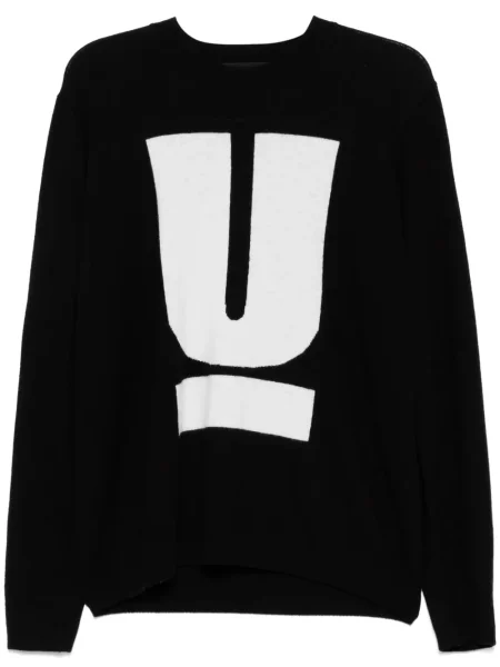 Pulover Undercover cu imagine negru
