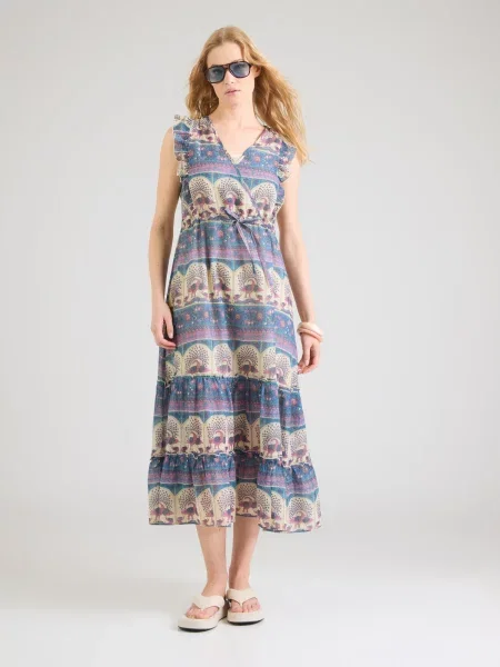 Lollys Laundry Rochie de vară Samo / albastru / azur / mov orhidee bej