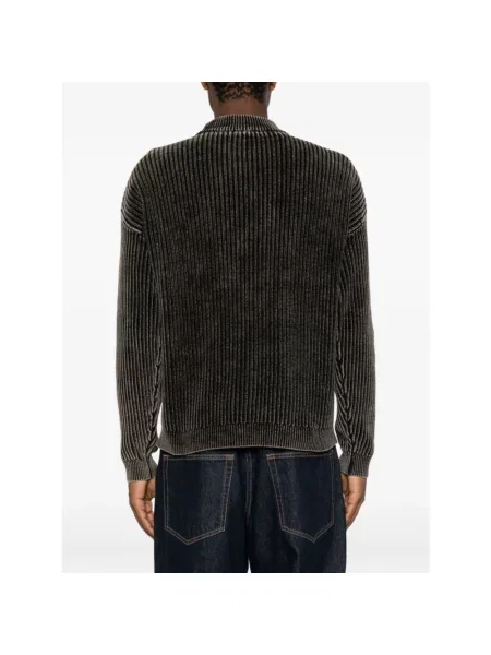 Dzianinowy sweter Emporio Armani brązowy