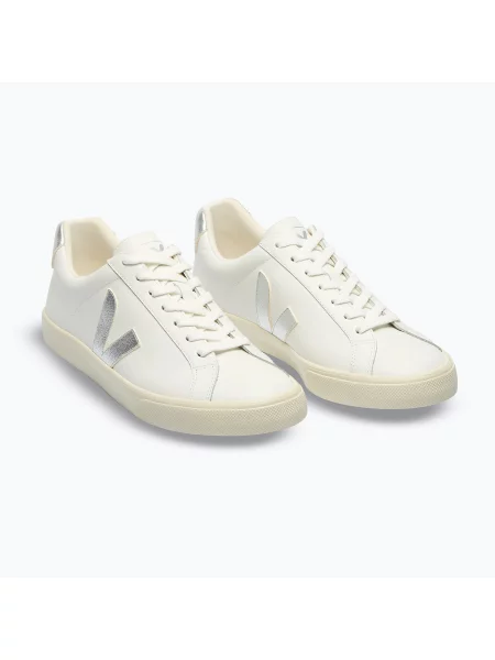 Sneakerși Veja Esplar din piele cu autograf alb