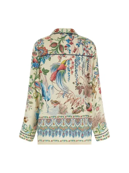 Koszula dżinsowa Etro z nadrukiem z twillu