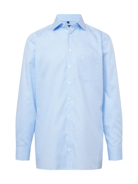 OLYMP Cămașă Luxor albastru deschis alb