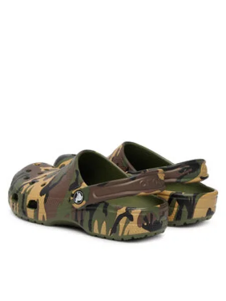 Šľapky Crocs Classic Camouflage Clog zelená