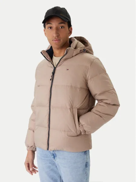 Tommy Jeans Geacă din puf Essential bej