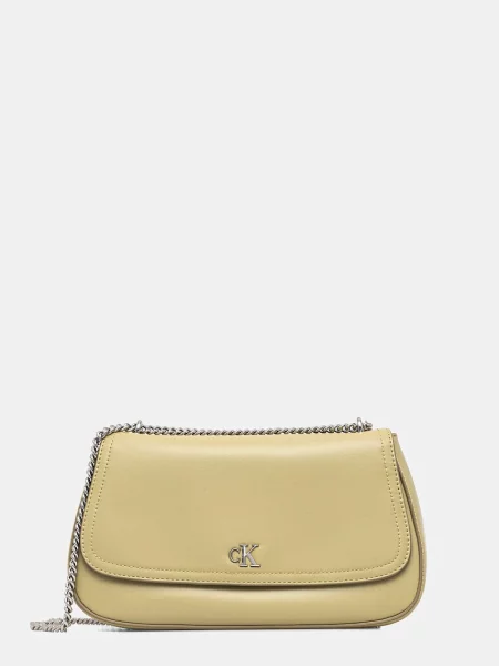 Calvin Klein Crossbody kabelka z imitace kůže zelená