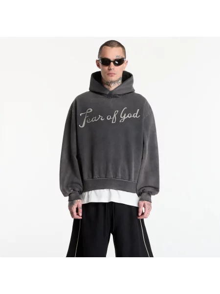 Φούτερ Fear Of God 26 Classic Fit Half Raglan Hoodie Off Black XL μαύρο