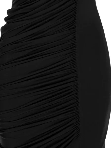 Rochie maxi V:pm Atelier cu volane asimetrică negru