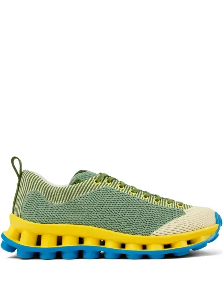 Sneakerși Camper cu șireturi din dantelă verde