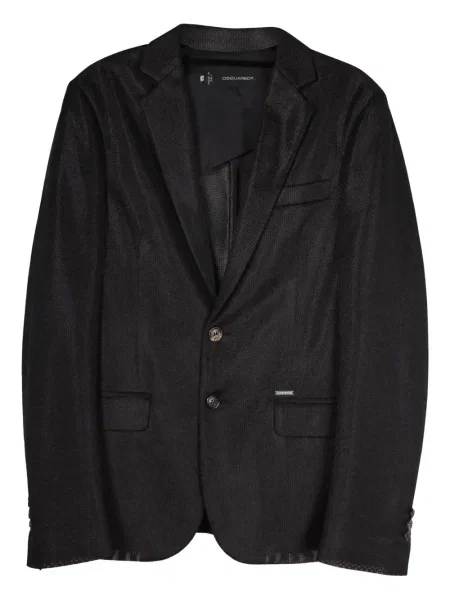 Jednořadé sako Dsquared2 černé