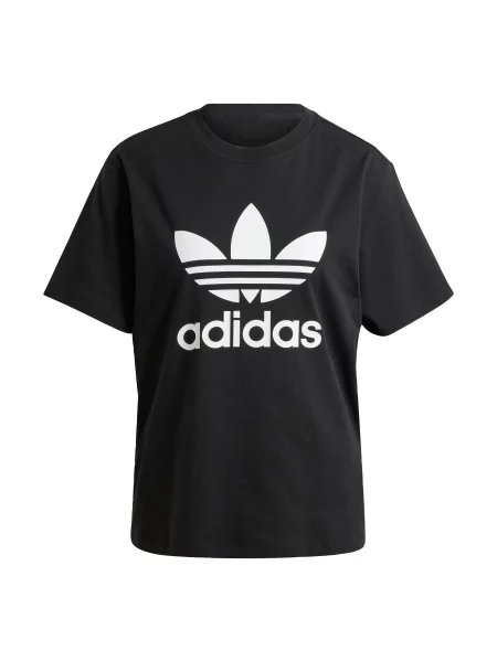Adidas T-shirt Trefoil Regular Fit crna