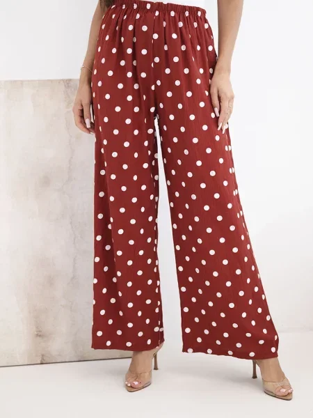 Talie elastică pantaloni Kesi Włoski cu buline