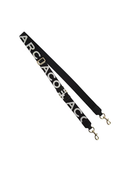 Pasek Marc Jacobs z logo czarny