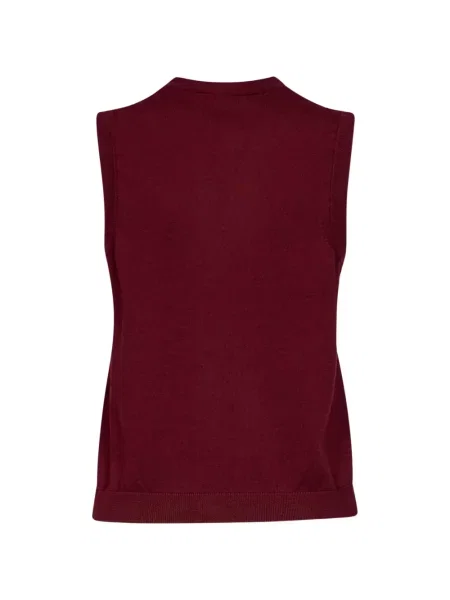 Pulover 's Max Mara cu decolteu în V roșu