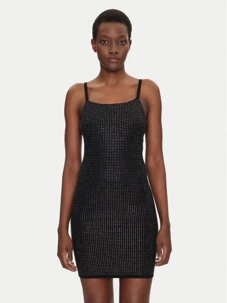 Guess Rochie tricotată negru