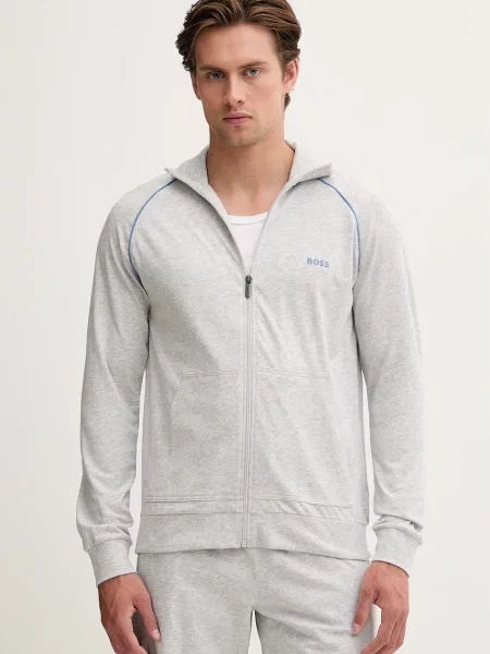 BOSS hanorac cu pentru bărbați din cu Mix&Match Jacket Z gri