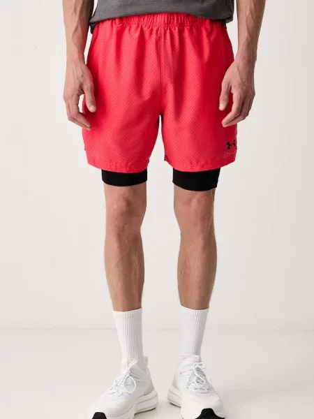 Sport rövidnadrág Under Armour piros