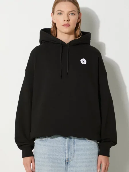 Кофта Kenzo Boke Flower з капюшоном з аплікацією чорний