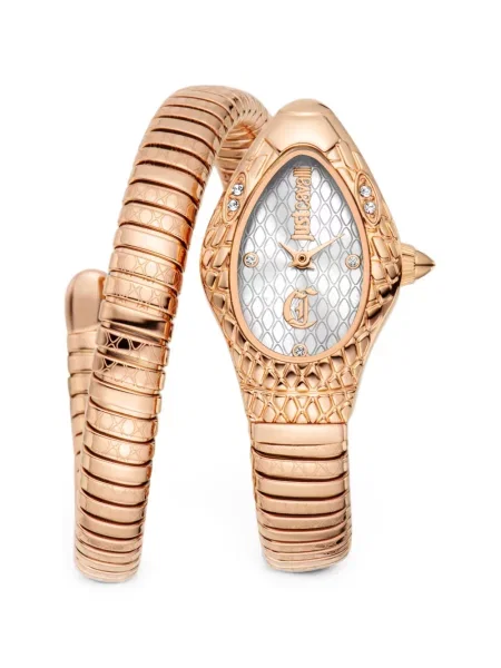 Ceas Just Cavalli cu model piele de șarpe
