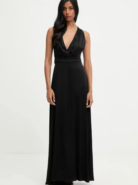 Haljina Answear.LAB maxi širi se prema dolje crna