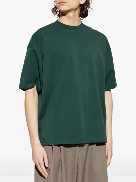 Tricou Darkpark cu decolteu rotund cu crăpătură verde