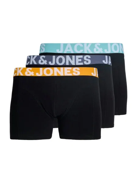 JACK & JONES Boksarice JACCONOR golobje modra / meta / oranžna črna