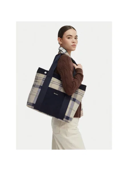 Barbour torebka tote Healy niebieska