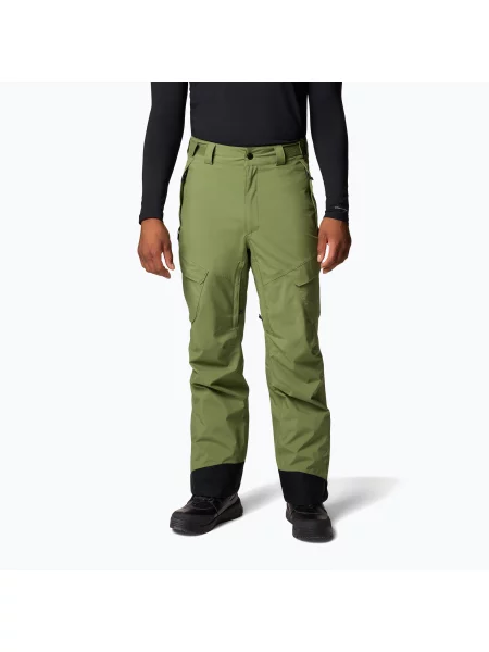 Pantaloni de schi pentru bărbați Columbia Powder Stash II canteen / black negru