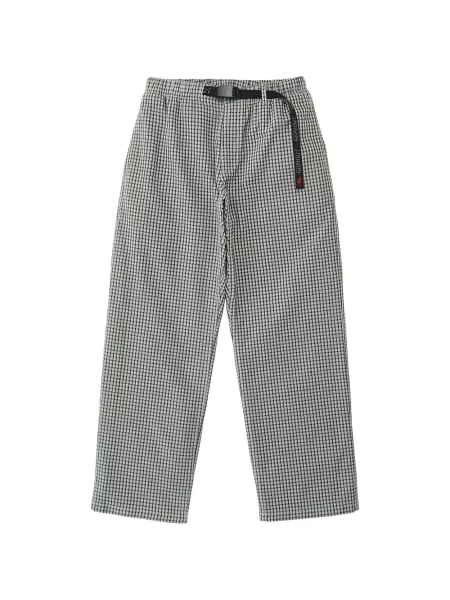 Pantaloni Gramicci în carouri alb