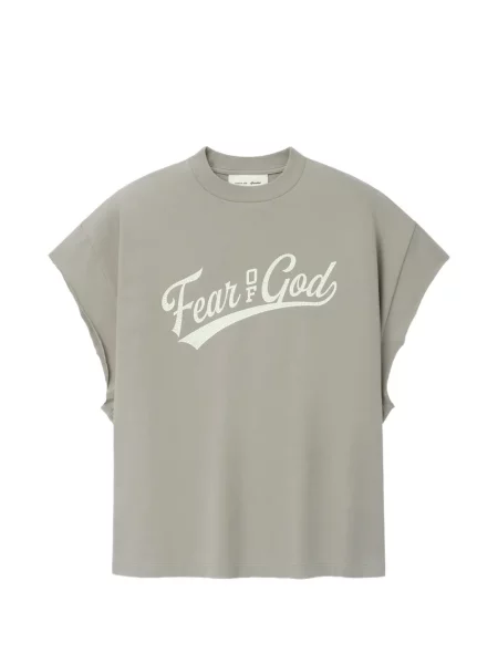 Tricou Fear Of God Essentials cu imagine gri