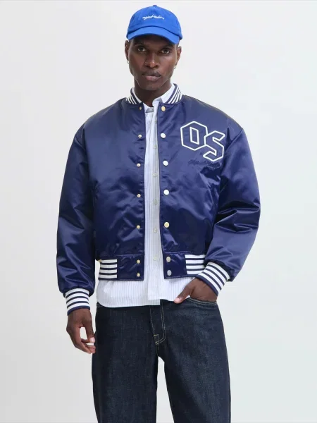 Jack & Jones Bundy bomber Meadows modrá