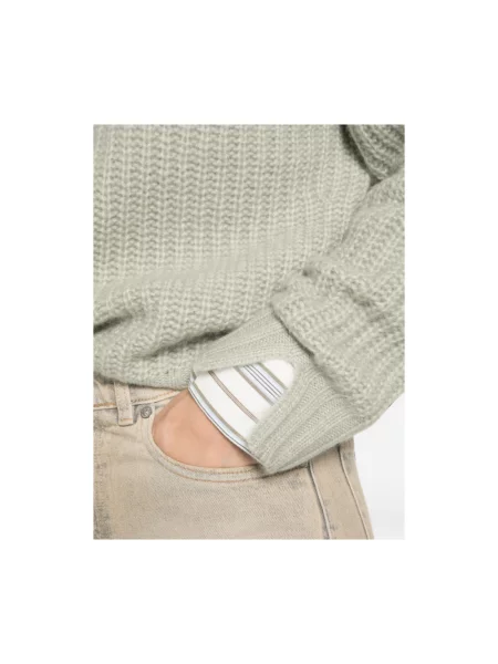 Dzianinowy sweter Allude zielony