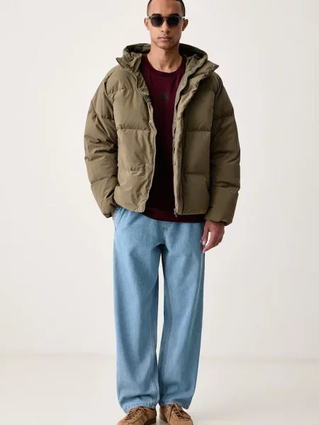 Adidas geacă matlasată pentru bărbați verde