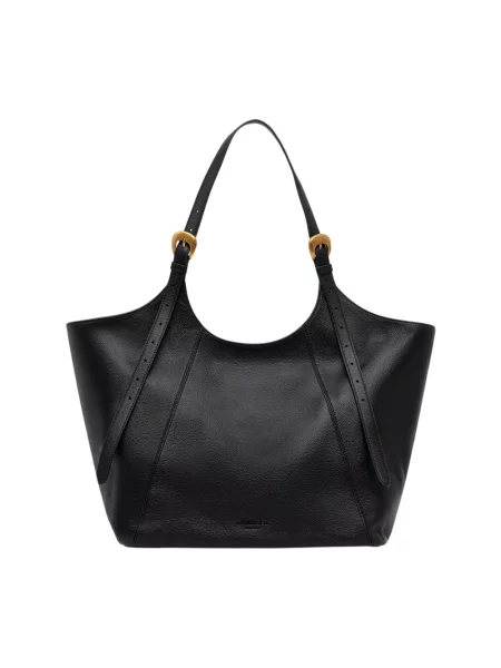 Twinset torebka tote skórzana czarna