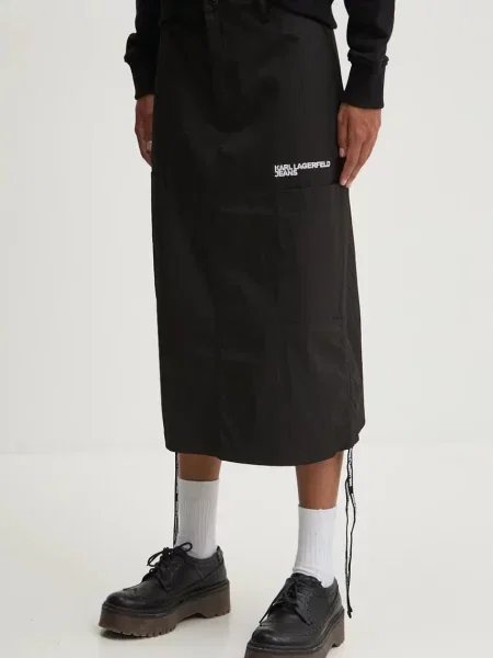 KARL LAGERFELD JEANS Fustă / alb negru