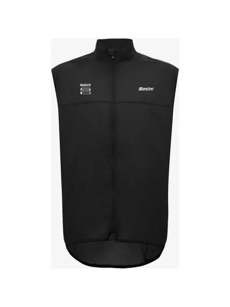 Kamizelka przeciwwiatrowa Santini X Pirelli Sport Club XS czarna