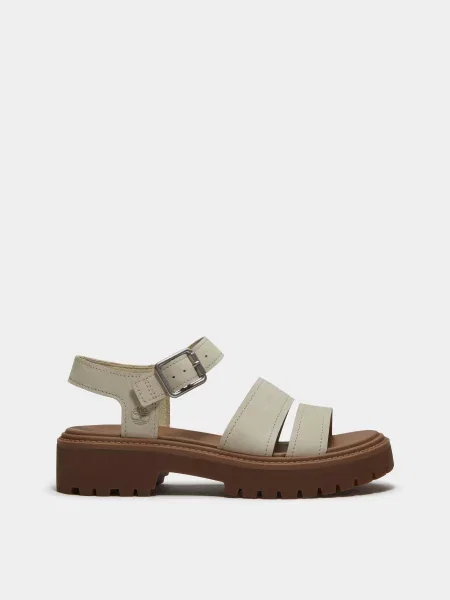 Шкіряні Босоніжки Timberland STONE STREET бежевий