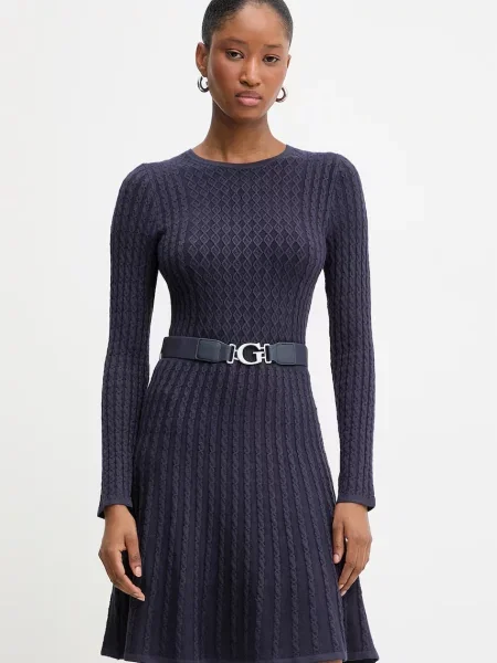 GUESS Rochie tricotat HANA bleumarin