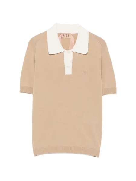 Gulerat scurt tricou polo N°21