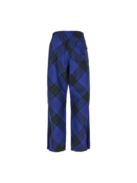 Spodnie Burberry niebieskie