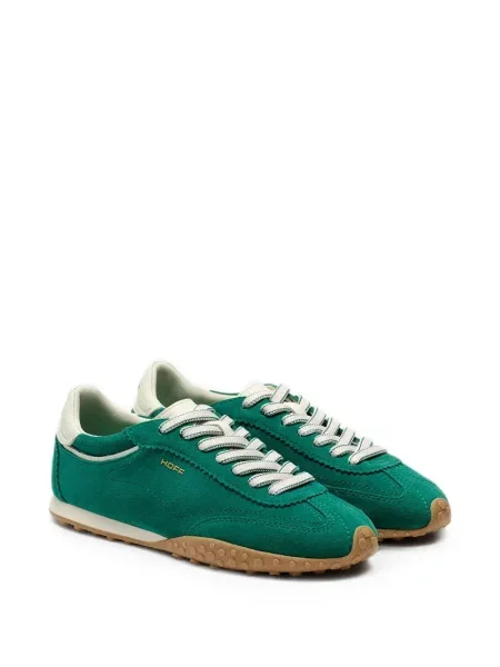Sneakerși Hoff din piele de căprioară verde