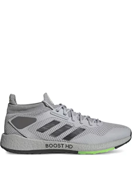 Sneakersy Adidas Forum do biegania zamszowe z dekoltem w serek szare