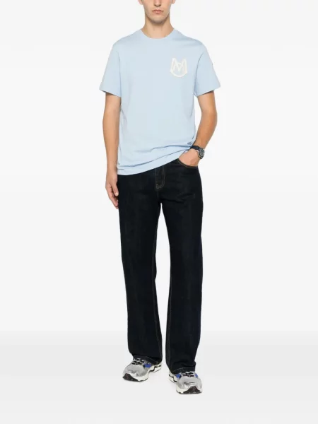 Tricou Moncler cu autograf albastru