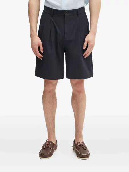 Szorty Norse Projects plisowane niebieskie